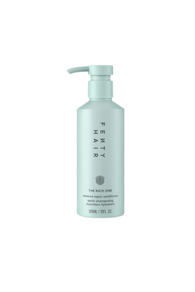 Fenty Hair ‘The Rich One’ moisture repair conditioner in a 300 ml bottle for deep hydration and hair restoration.