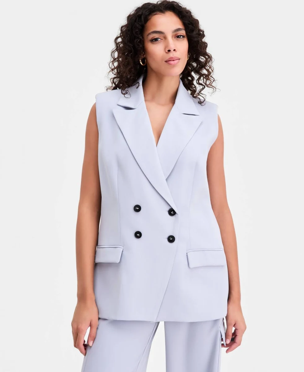 Bar III Sleeveless Blazer Vest