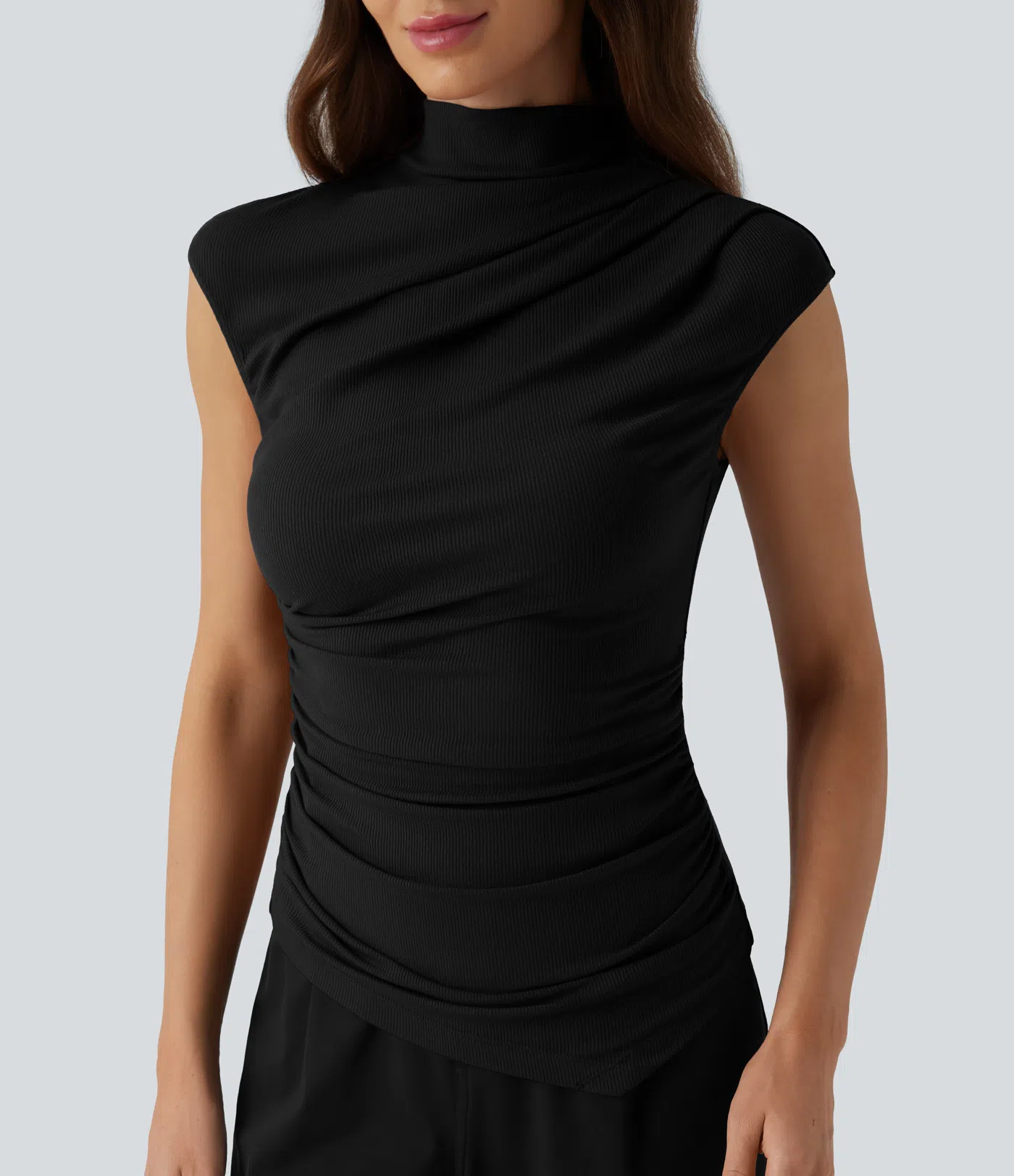 Solara Ruched Sleeveless Top