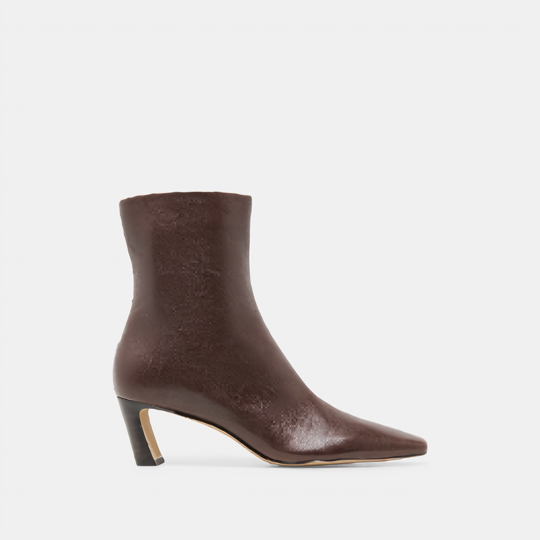 Chocolate pointed ankle boot