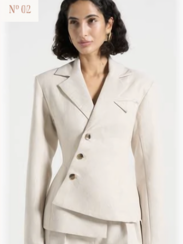 Oversized ivory blazer